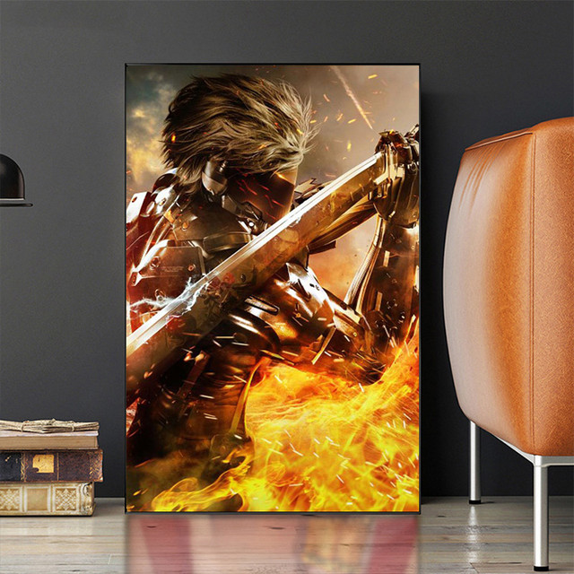 Metal Gear Rising Revengeance Canvas Painting HD Picture Print Premium  Bedroom Office Internet Cafe Room Home